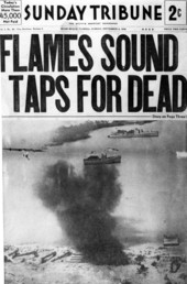Flames sound taps for dead