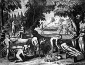 Timucua Indians treating the sick