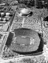 Aerial view of the Gator Bowl.