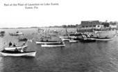 Fleet of boat launches on Lake Eustis
