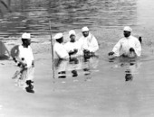 Baptizing at Orchard Pond