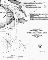 Map of Apalachicola river