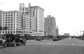 Miami street scenes Biscayne Boulevard.
