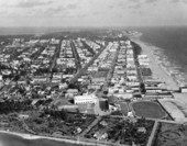 Aerial view of Miami Beach.