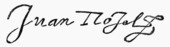 Signature of John Roget