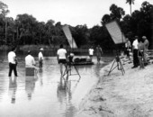 Lassie and television crew