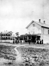 Store and post office with adjoining residence of E.D. Sabin.