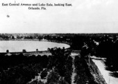 East Central Avenue and Lake Eola - Orlando, Florida.