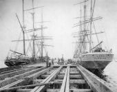 Ships at dock : Pensacola, Florida.