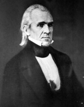 Portrait of James Knox Polk, 11th president of the U.S.