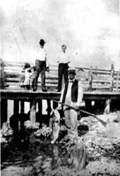 William P. Gould with fish.