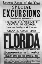 Fliers for special excursions railroads