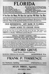Fliers for special excursions railroads