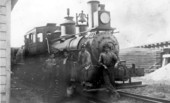 Steam locomotive at Fort Meade
