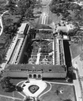 Aerial view of the John and Mable Ringling Museum of Art.