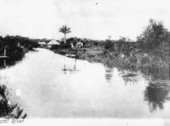 Miami River before the bridge was built.