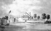 View of the governor's house.