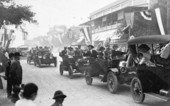 Parade down Central Avenue : Saint Petersburg, Florida.
