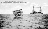 Burgess Dunne seaplane taking-off.