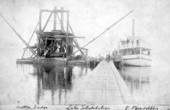 Steamboat "Floradelphia" and dredge on Lake Tohopekaliga