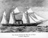CSS "Florida" chasing the ship "Star of Peace"