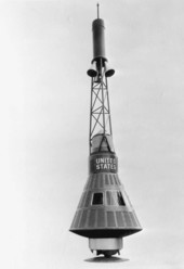 Replica of Mercury capsule