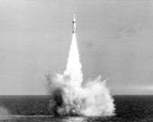 Launching of a Polaris test missile