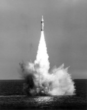 Launching of a Polaris test missile