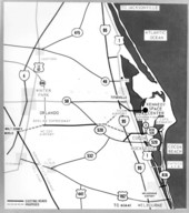 Map for the Kennedy Space Center