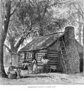 Plantation scene - A "negro" hut.