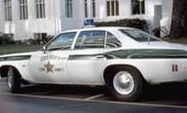 Police car in front of the federal courthouse - Tallahassee, Florida.