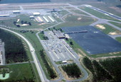 Aerial view of Tallahassee Regional Airport - Tallahassee, Florida.