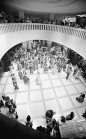 Dancers perfoming in the new Capitol lobby