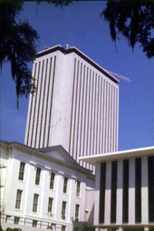 Construction nearing completion on Florida's new capitol building.