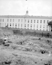 Beginning work on construction of Florida's new capitol building.