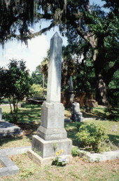Gravesite for Colonel Alfred A. Fisher : Tallahassee, Florida