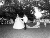 May queen Lennon Moore with her escort - Tallahassee, Florida