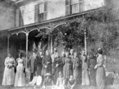Group portrait at the DeLand home - De Land, Florida