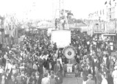 Crowded midway at the Florida Orange Festival - Winter Haven, Florida
