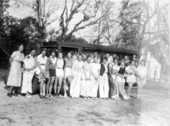 Woodville school bus with older kids