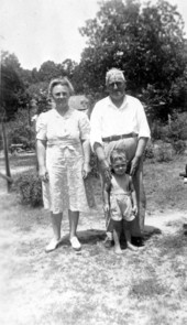 Jesse Cogswell with her father Blanche and unidentified child