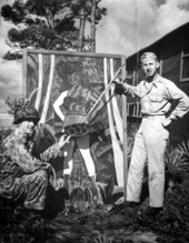 Camouflage instruction at Camp Gordon Johnston