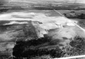 Aerial view of Municipal Airport construction - Tallahassee, Florida.