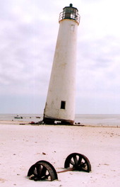 Cape Saint George lighthouse - Saint George Island, Florida.