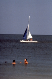 Catamaran boaters enjoying a day out on the water - Naples, Florida