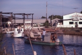 Fishing boats by the docks at Horseshoe Beach - Dixie County, Florida