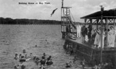 People diving and swimming - Pensacola, Florida.