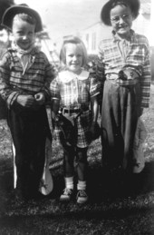 Children dressed in cowboy gear