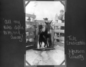 Mule leaving a tick eradication vat - Jefferson County, Florida