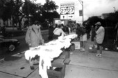 T-shirt selling on Monroe street during the 2000 presidential election vote dispute.